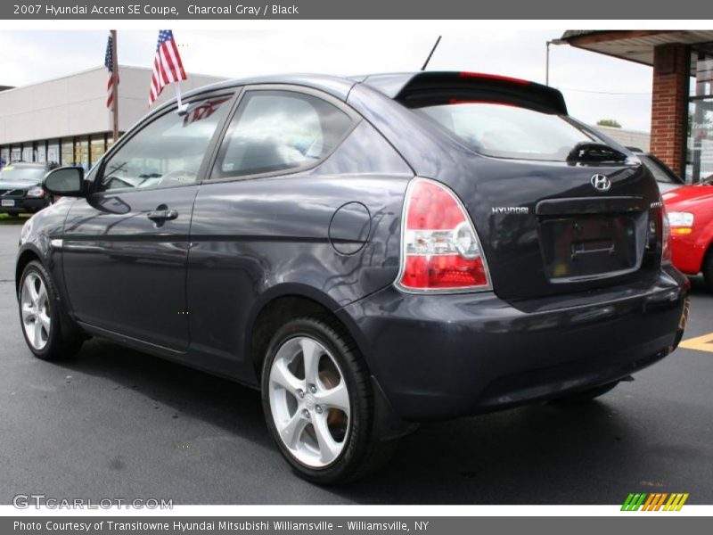 Charcoal Gray / Black 2007 Hyundai Accent SE Coupe