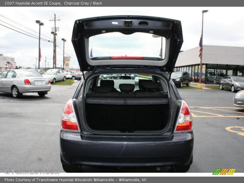 Charcoal Gray / Black 2007 Hyundai Accent SE Coupe