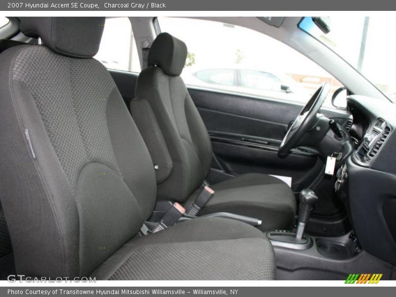 Charcoal Gray / Black 2007 Hyundai Accent SE Coupe