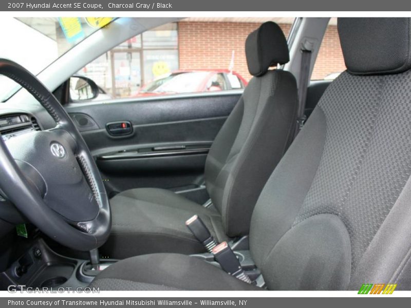 Charcoal Gray / Black 2007 Hyundai Accent SE Coupe