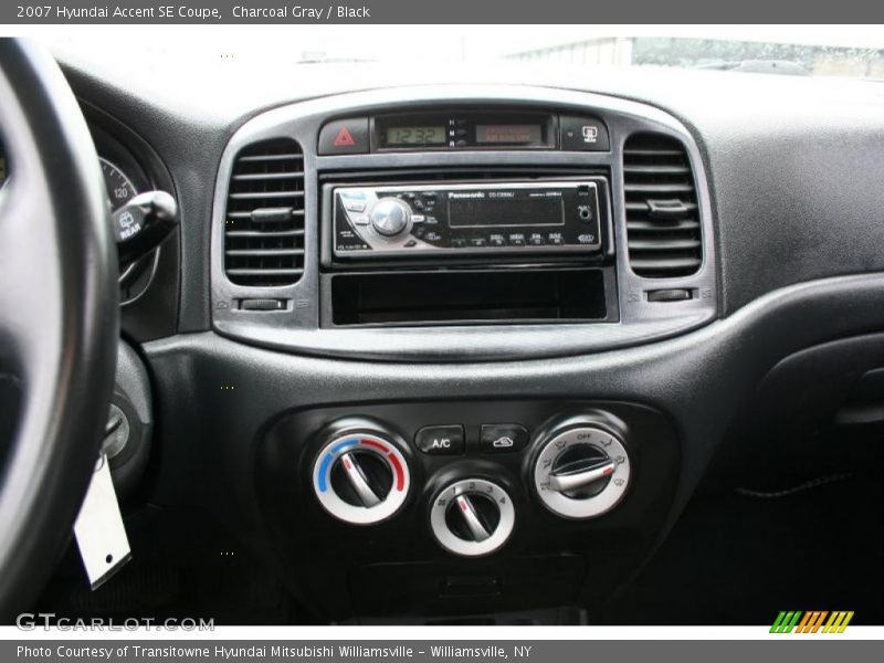 Charcoal Gray / Black 2007 Hyundai Accent SE Coupe