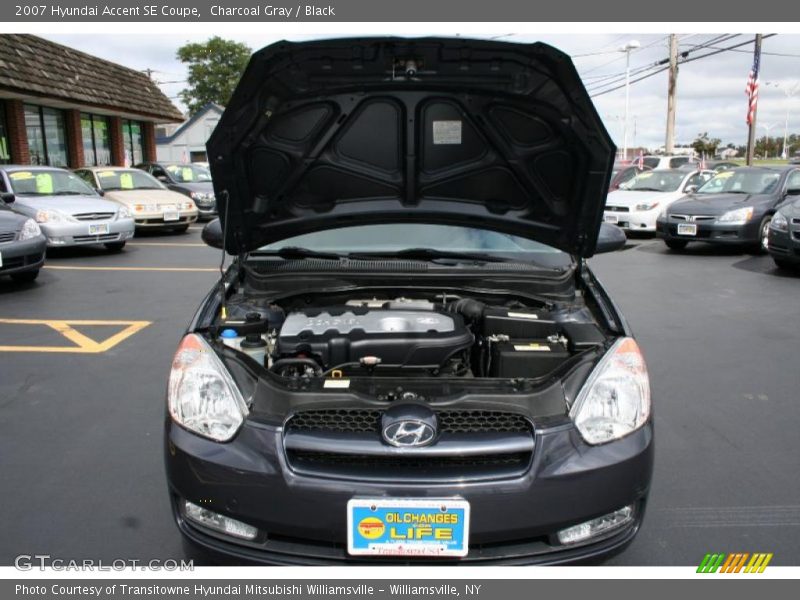 Charcoal Gray / Black 2007 Hyundai Accent SE Coupe