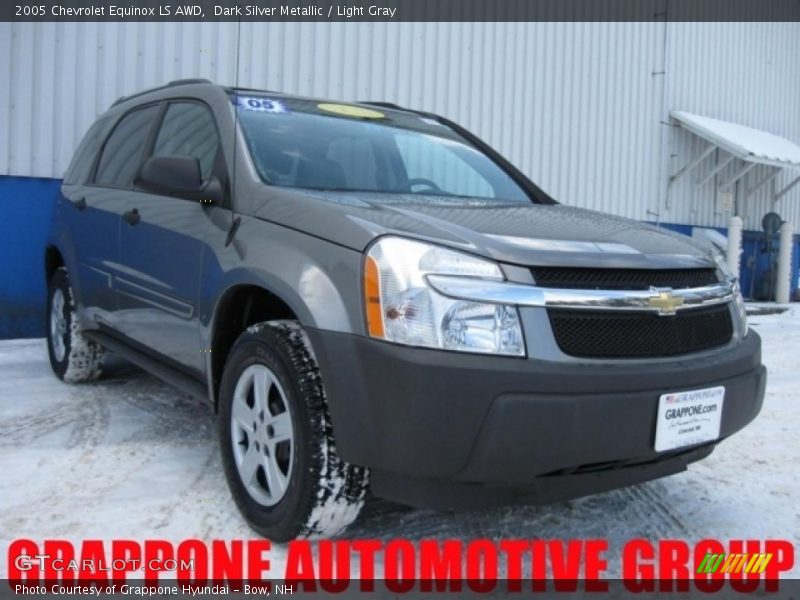 Dark Silver Metallic / Light Gray 2005 Chevrolet Equinox LS AWD