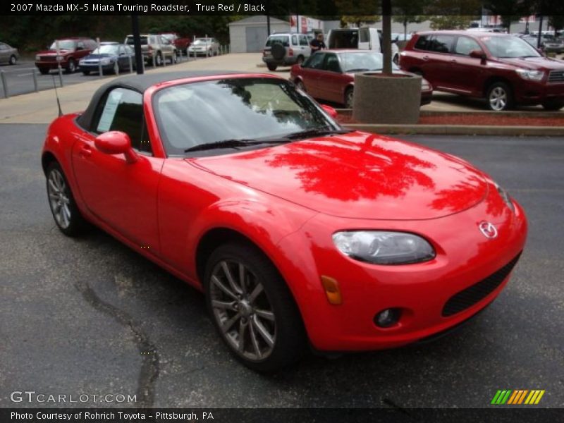 True Red / Black 2007 Mazda MX-5 Miata Touring Roadster