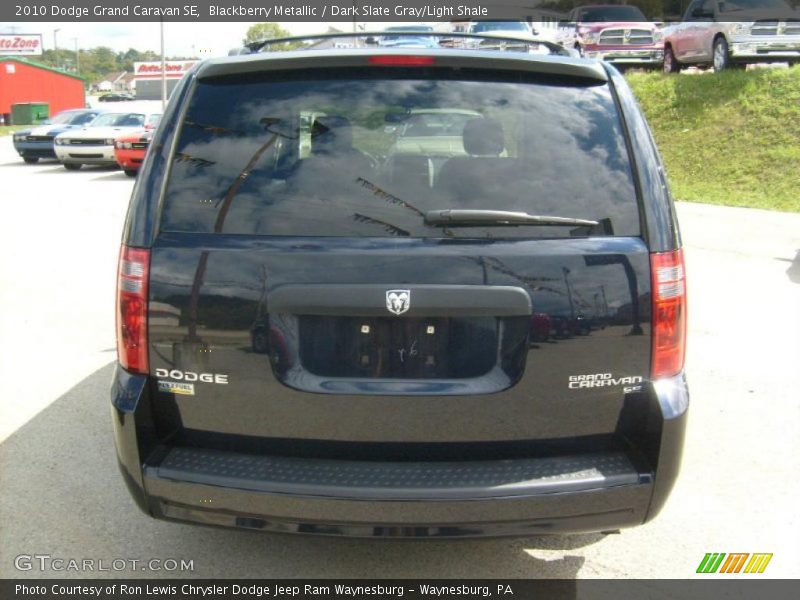 Blackberry Metallic / Dark Slate Gray/Light Shale 2010 Dodge Grand Caravan SE