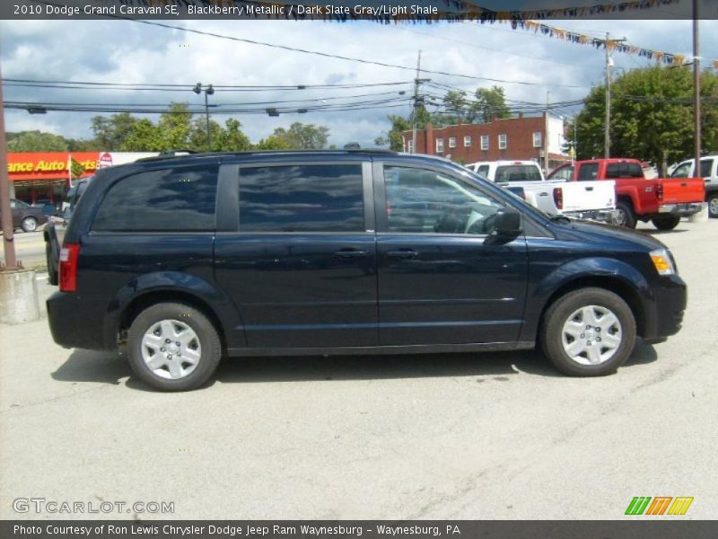 Blackberry Metallic / Dark Slate Gray/Light Shale 2010 Dodge Grand Caravan SE