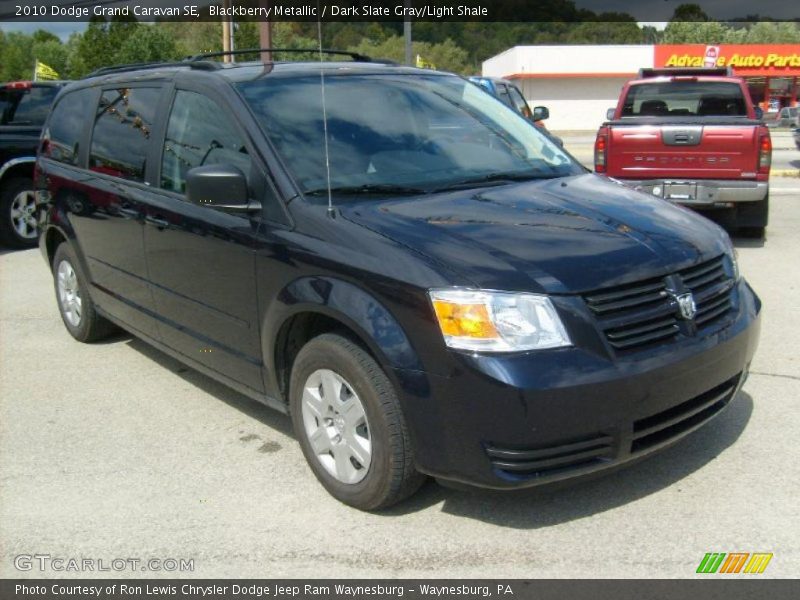Blackberry Metallic / Dark Slate Gray/Light Shale 2010 Dodge Grand Caravan SE