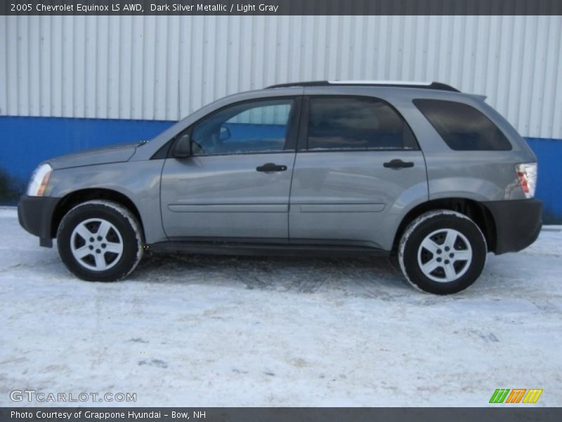 Dark Silver Metallic / Light Gray 2005 Chevrolet Equinox LS AWD