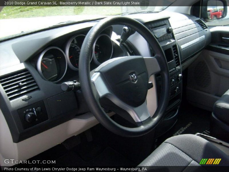 Blackberry Metallic / Dark Slate Gray/Light Shale 2010 Dodge Grand Caravan SE