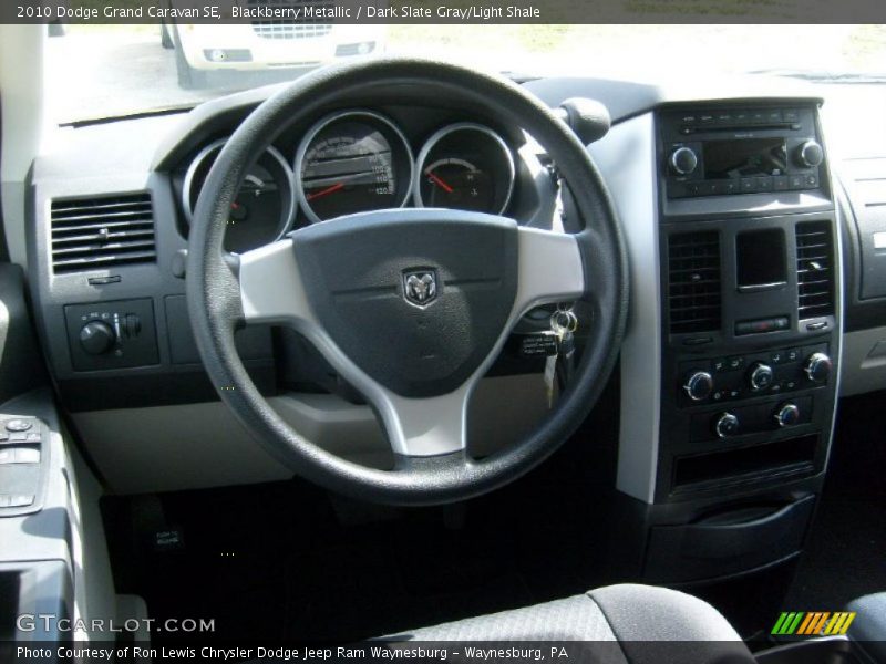 Blackberry Metallic / Dark Slate Gray/Light Shale 2010 Dodge Grand Caravan SE