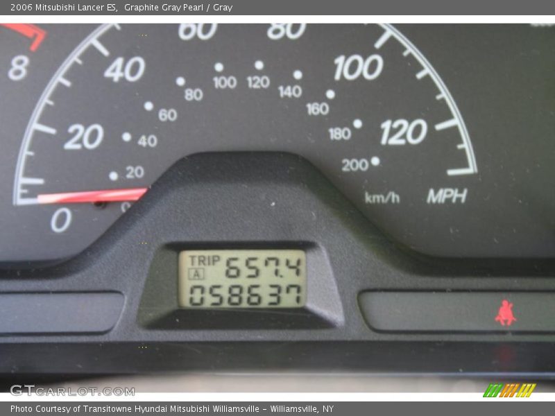 Graphite Gray Pearl / Gray 2006 Mitsubishi Lancer ES