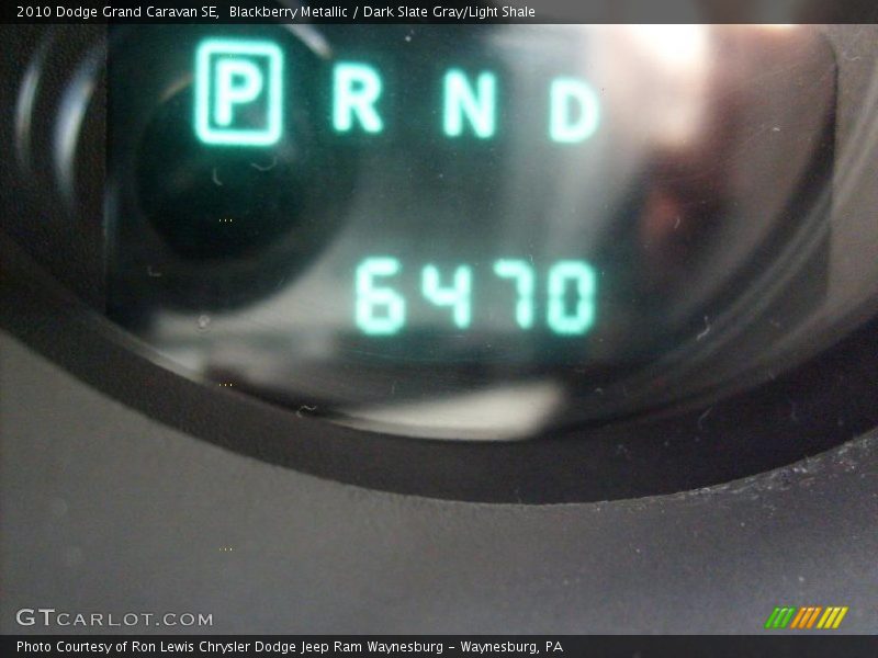 Blackberry Metallic / Dark Slate Gray/Light Shale 2010 Dodge Grand Caravan SE