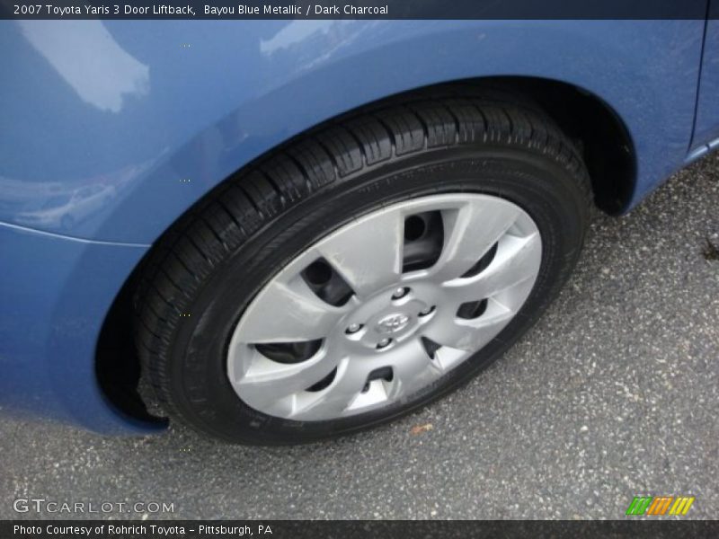Bayou Blue Metallic / Dark Charcoal 2007 Toyota Yaris 3 Door Liftback