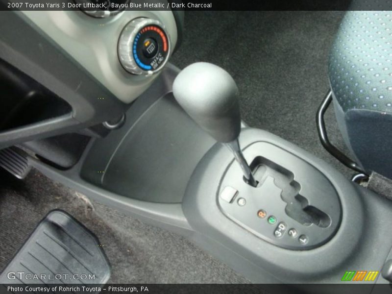Bayou Blue Metallic / Dark Charcoal 2007 Toyota Yaris 3 Door Liftback