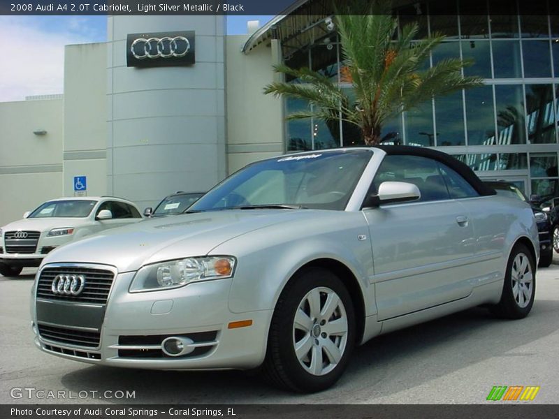 Light Silver Metallic / Black 2008 Audi A4 2.0T Cabriolet