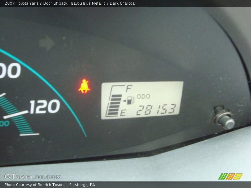 Bayou Blue Metallic / Dark Charcoal 2007 Toyota Yaris 3 Door Liftback