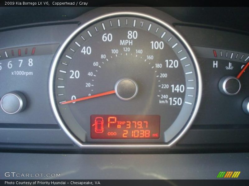 Copperhead / Gray 2009 Kia Borrego LX V6