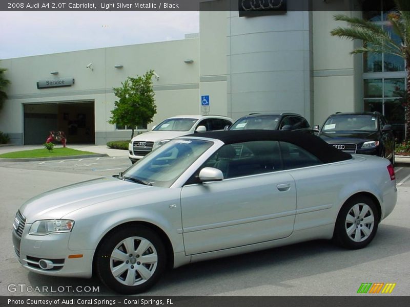 Light Silver Metallic / Black 2008 Audi A4 2.0T Cabriolet