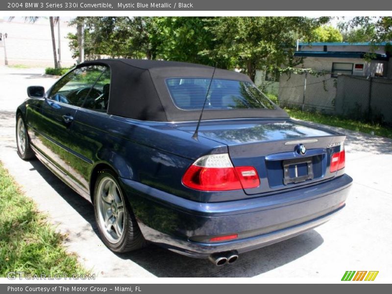 Mystic Blue Metallic / Black 2004 BMW 3 Series 330i Convertible