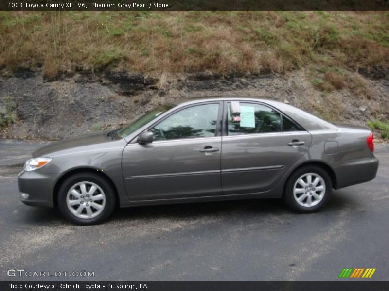 Phantom Gray Pearl / Stone 2003 Toyota Camry XLE V6