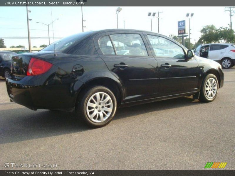 Black / Gray 2009 Chevrolet Cobalt LT Sedan