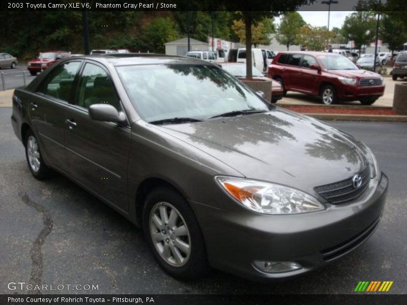 Phantom Gray Pearl / Stone 2003 Toyota Camry XLE V6