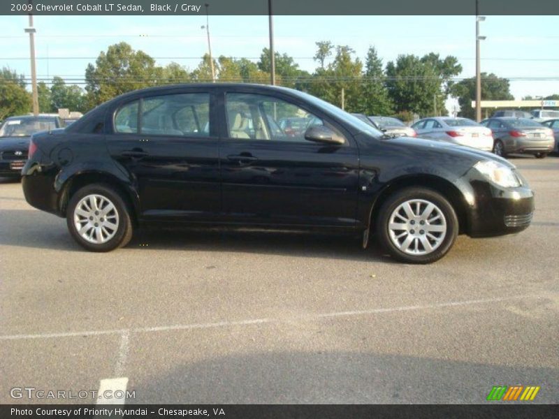 Black / Gray 2009 Chevrolet Cobalt LT Sedan