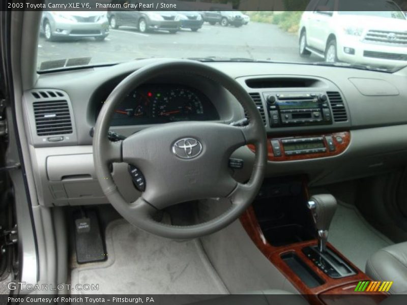 Phantom Gray Pearl / Stone 2003 Toyota Camry XLE V6