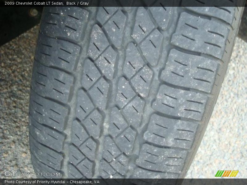Black / Gray 2009 Chevrolet Cobalt LT Sedan