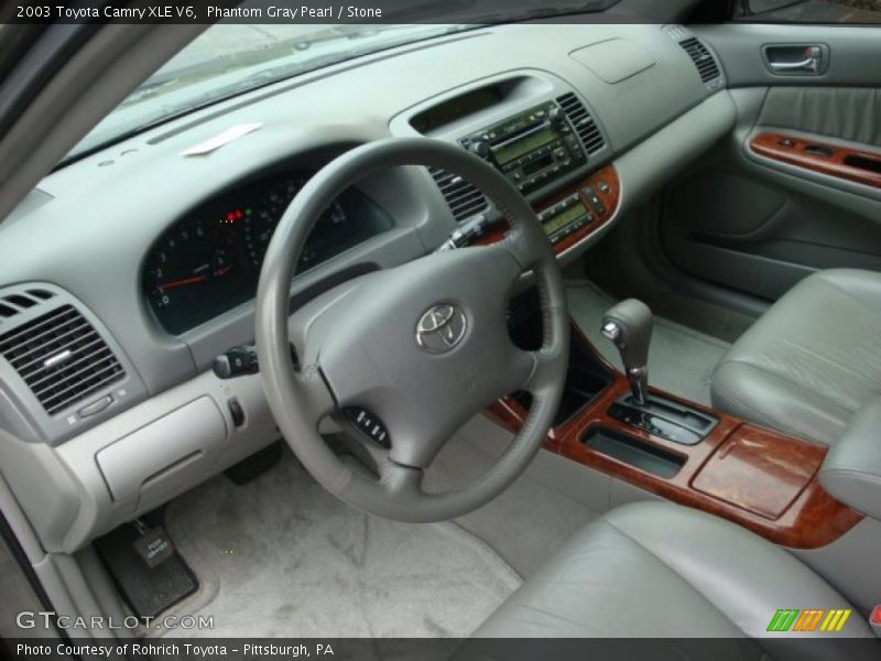 Phantom Gray Pearl / Stone 2003 Toyota Camry XLE V6