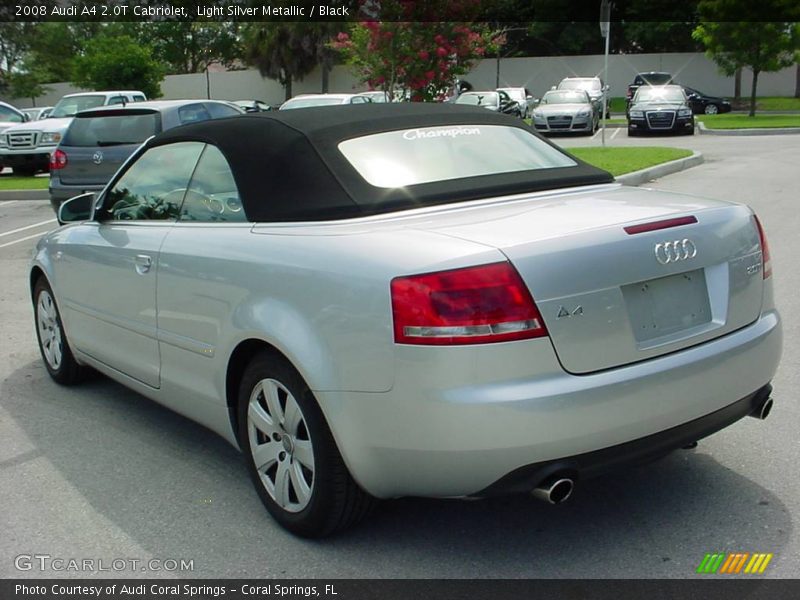 Light Silver Metallic / Black 2008 Audi A4 2.0T Cabriolet