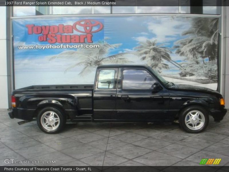 Black / Medium Graphite 1997 Ford Ranger Splash Extended Cab