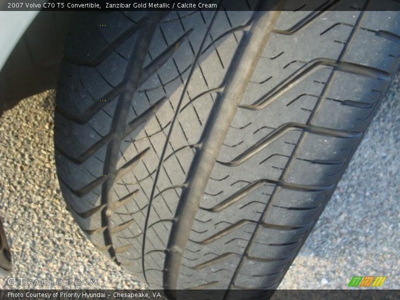 Zanzibar Gold Metallic / Calcite Cream 2007 Volvo C70 T5 Convertible