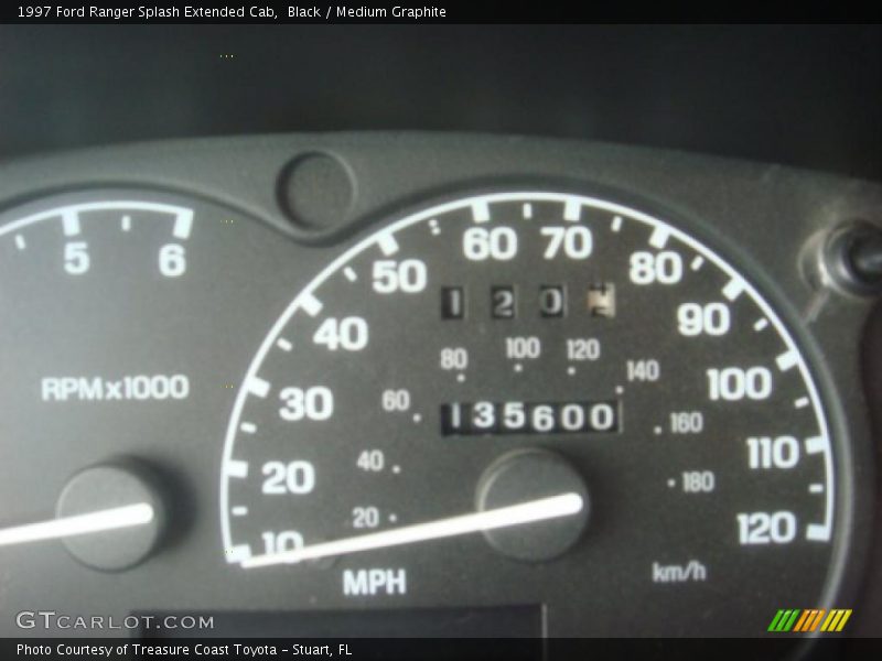 Black / Medium Graphite 1997 Ford Ranger Splash Extended Cab