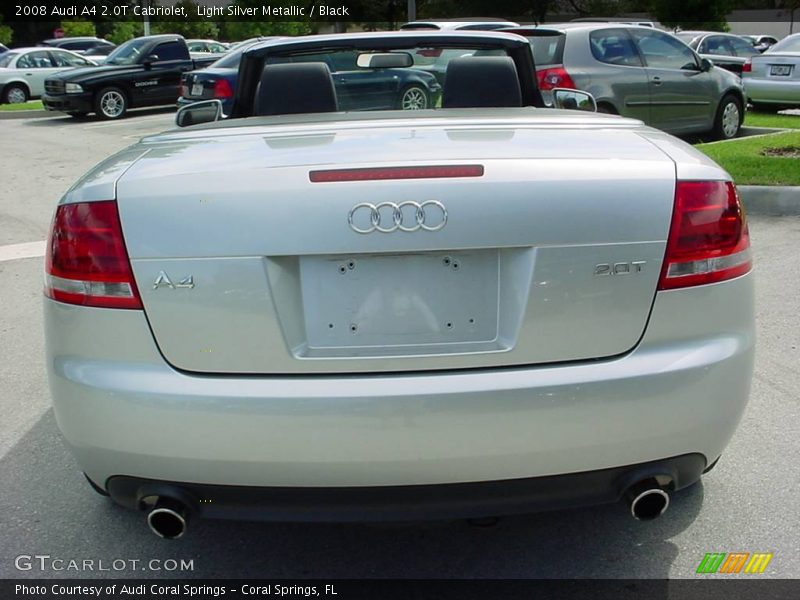 Light Silver Metallic / Black 2008 Audi A4 2.0T Cabriolet