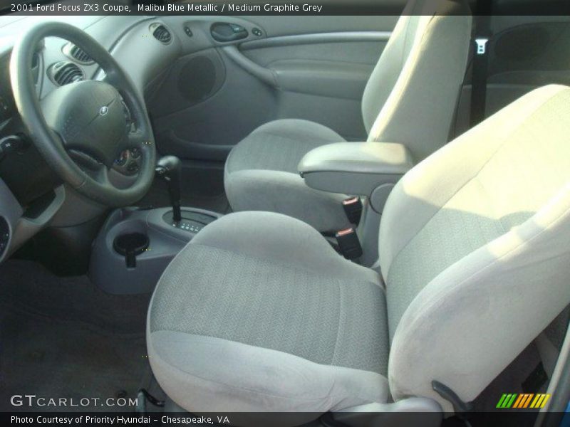 Malibu Blue Metallic / Medium Graphite Grey 2001 Ford Focus ZX3 Coupe