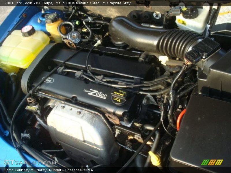 Malibu Blue Metallic / Medium Graphite Grey 2001 Ford Focus ZX3 Coupe