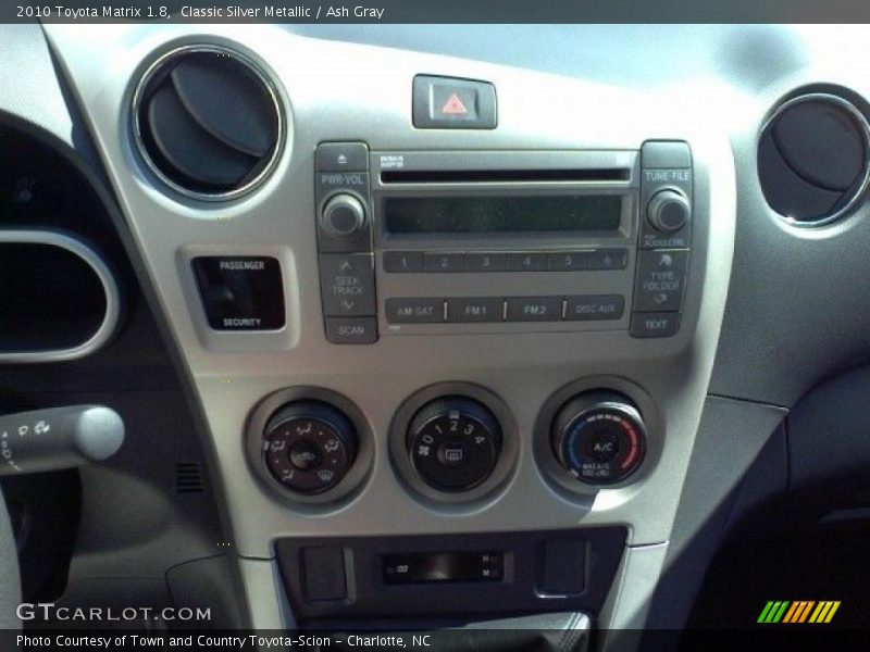 Classic Silver Metallic / Ash Gray 2010 Toyota Matrix 1.8