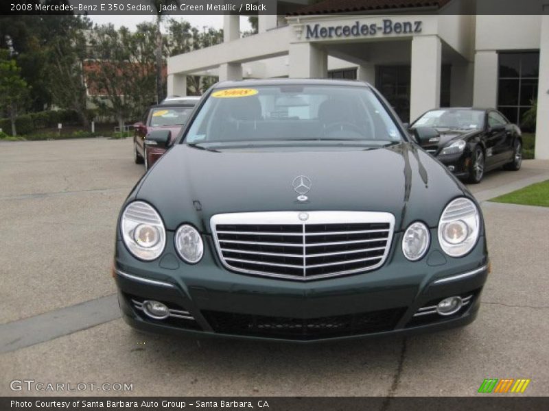 Jade Green Metallic / Black 2008 Mercedes-Benz E 350 Sedan