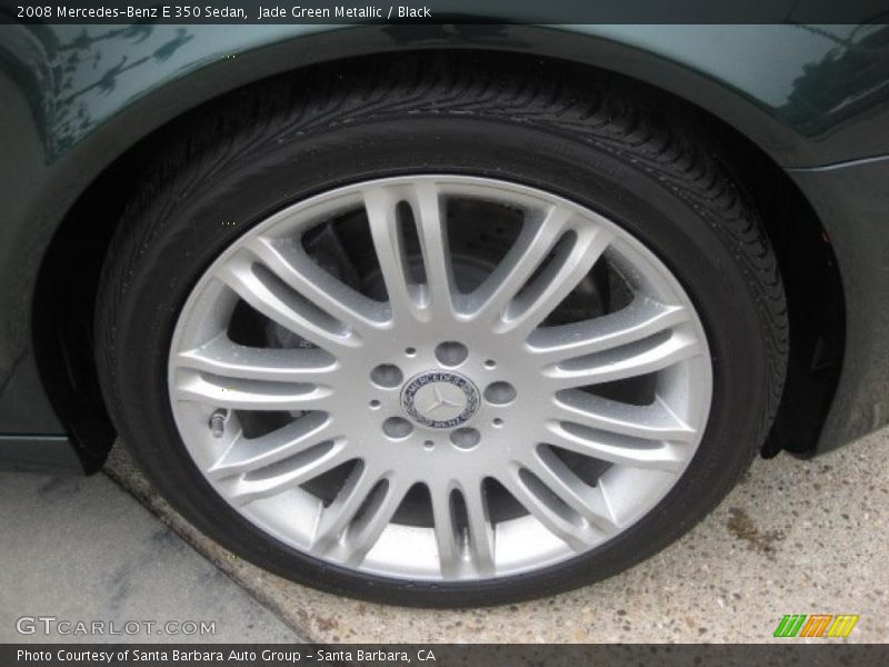 Jade Green Metallic / Black 2008 Mercedes-Benz E 350 Sedan