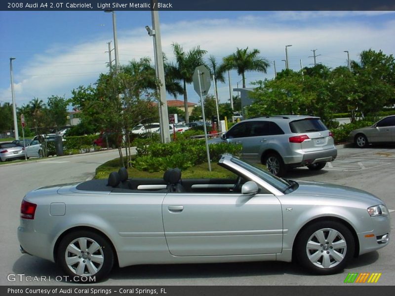 Light Silver Metallic / Black 2008 Audi A4 2.0T Cabriolet