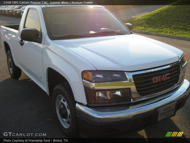 Summit White / Medium Pewter 2008 GMC Canyon Regular Cab