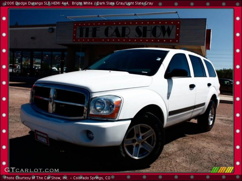 Bright White / Dark Slate Gray/Light Slate Gray 2006 Dodge Durango SLT HEMI 4x4