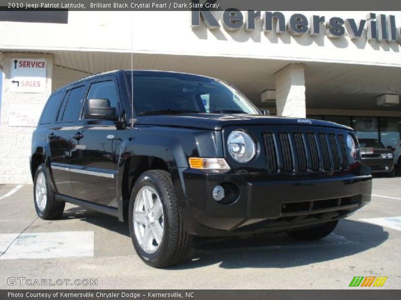 Brilliant Black Crystal Pearl / Dark Slate Gray 2010 Jeep Patriot Latitude