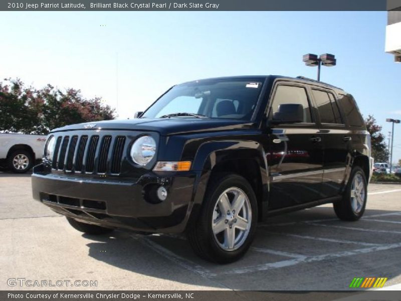 Brilliant Black Crystal Pearl / Dark Slate Gray 2010 Jeep Patriot Latitude