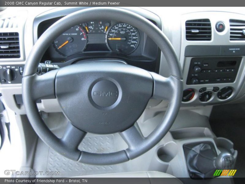 Summit White / Medium Pewter 2008 GMC Canyon Regular Cab