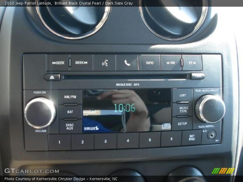 Brilliant Black Crystal Pearl / Dark Slate Gray 2010 Jeep Patriot Latitude
