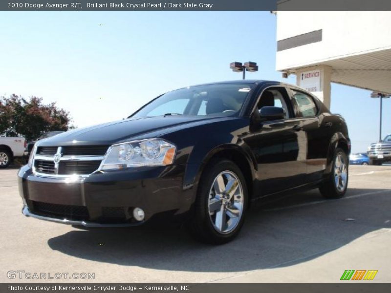 Brilliant Black Crystal Pearl / Dark Slate Gray 2010 Dodge Avenger R/T