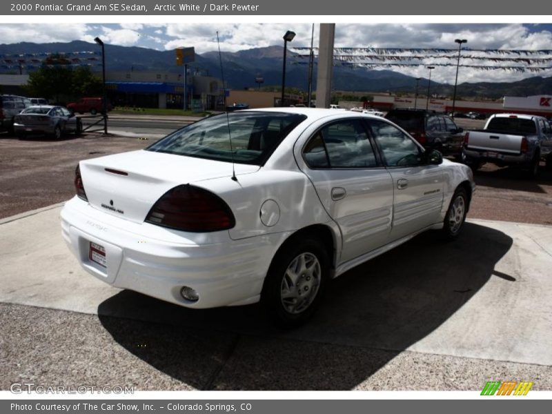 Arctic White / Dark Pewter 2000 Pontiac Grand Am SE Sedan