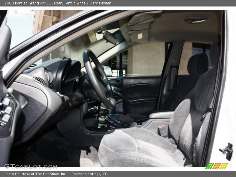 Arctic White / Dark Pewter 2000 Pontiac Grand Am SE Sedan